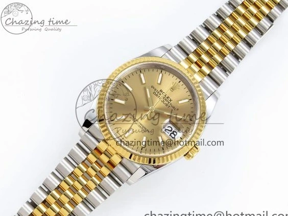 MiroTime 0205 DateJust 36 126233 Clean 1:1 Best Edition 904L Steel YG Stick Dial on SS YG Jubilee Bracelet VR Trendy 1501